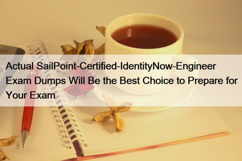 Actual SailPoint-Certified-IdentityNow-Engineer Exam Dumps Will Be the Best Choice to Prepare for Your Exam